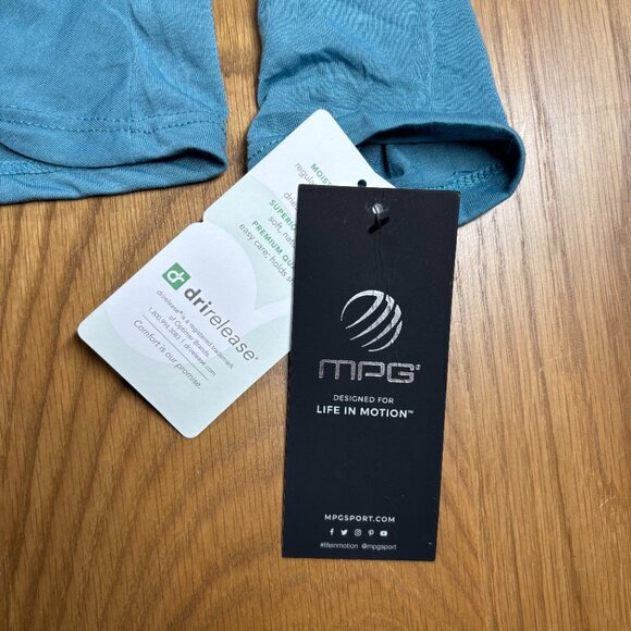 NWT MPG Drirelease Long Sleeve Twist Front Performance Top Blue – Size S - Picture 6 of 8